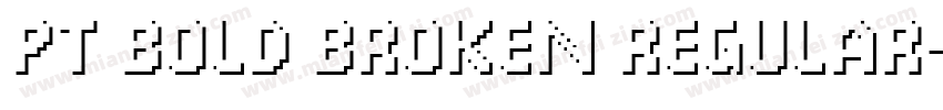 PT Bold Broken Regular字体转换